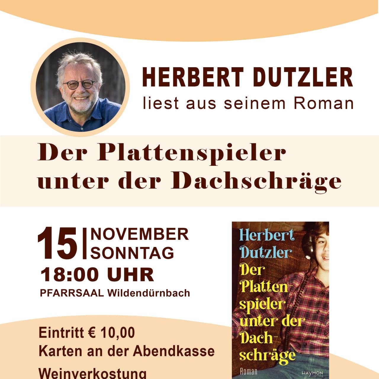 Lesung: "Der Plattenspieler unter der Dachschräge"